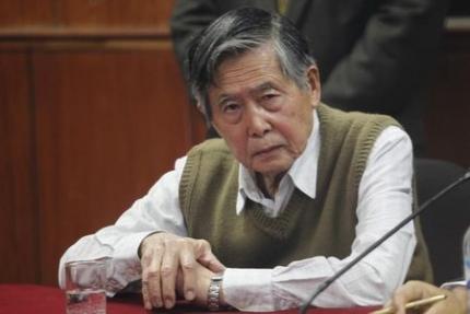 Peru's former President Alberto Fujimori listens to the judge's verdict in a case about his prison sentence. (Photo: Reuters)