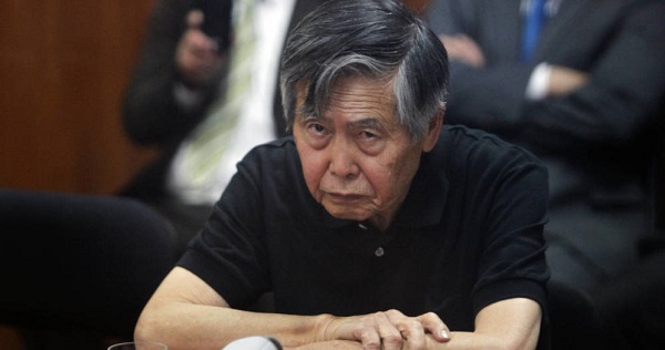 Former President Alberto Fujimori, during an appeal session to the Supreme Court, October 2013.