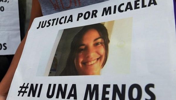 Argentines have taken to the streets to demand justice for Micaela. 