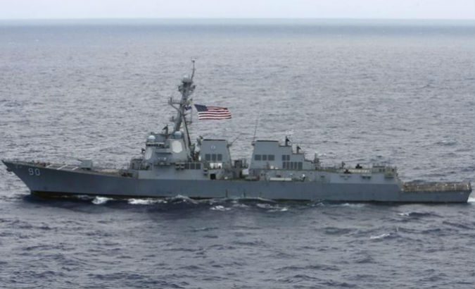 The U.S. Navy destroyer USS Chafee.