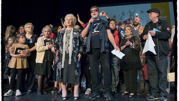 Grandmothers of Plaza de Mayo celebrated their 41st anniversary with the presence of Silvio Rodriguez and Leon Gieco.