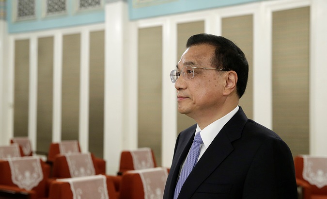 China Premier Li Keqiang at Zhongnanhai leadership compound in Beijing, China.