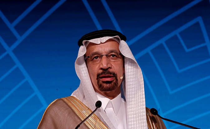 Saudi Energy Minister Khalid al-Falih at the India Energy Forum in New Delhi, India. On Nov. 12 he announced a major OPEC oil reduction for 2019.