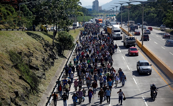 The fourth caravan of the Central American Exodus left El Salvador in late October.