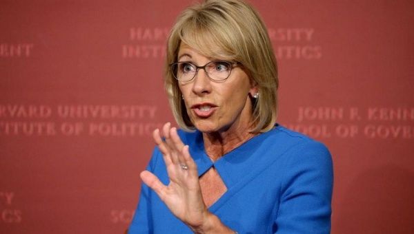 Betsy DeVos proposes removing Title IX protections for sexual assault victims.