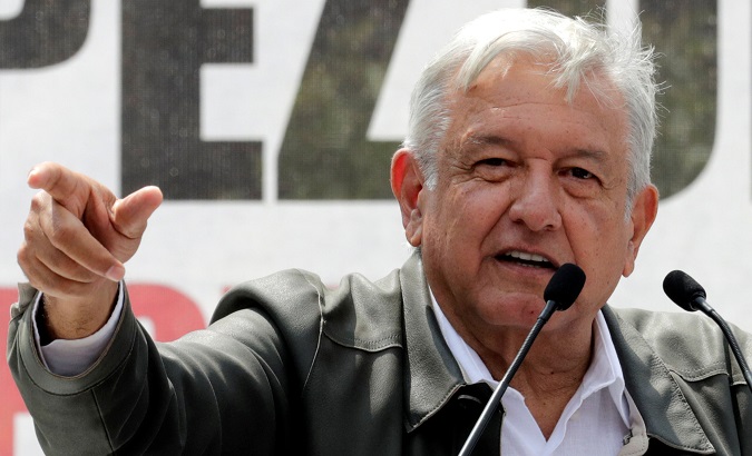 Mexico's President-elect Andres Manuel Lopez Obrador attends a rally in Mexico City, Mexico on Sep. 29, 2018.