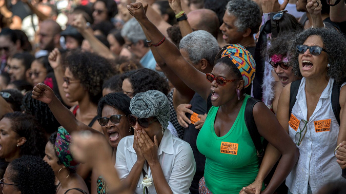 Afro-Brazilian women activists fighting for inter-sectional, radical Black feminist equity and liberation in Brazil.