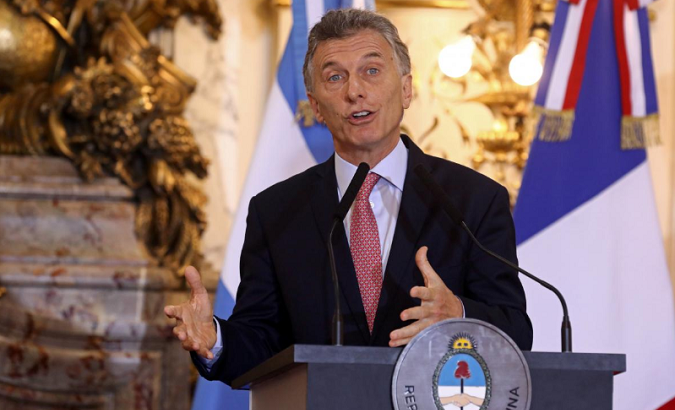 Argentina's President Mauricio Macri attends a news conference ahead of the G20 leaders summit in Buenos Aires, Argentina Nov. 29, 2018.