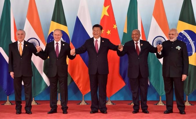 The BRICS heads of state
