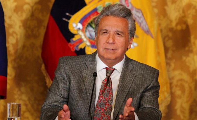 Lenin Moreno suspended Vice President Vicuña prior to her resignation.