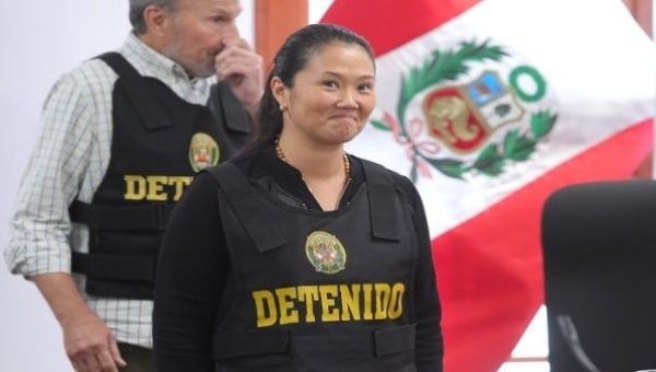 Keiko Fujimori was sentenced to 36 months preventive detention for money laundering in connection with the Odebrecht scandal.