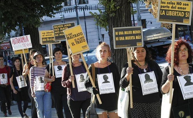 Anti-femicide activists in Argentina