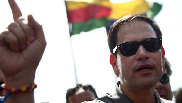 A campaign demanding Marco Rubio's resignation is demanded on Twitter after he posted a death threat to Venezuelan President Nicolas Maduro.