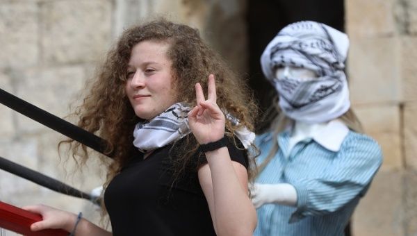 Ahed Tamimi will travel to Britain to study international law. 