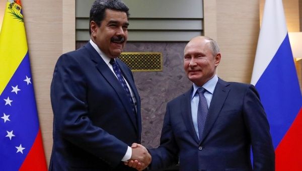 Meeting between Venezuelan President Nicolas Maduro and his Russian counterpart, Vladimir Putin.