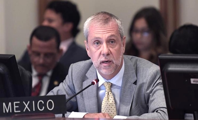 The Permanent Representative of Mexico to the Organization of American States (OAS), Jorge Lomonaco.