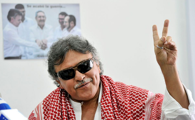 Seuxis Paucias Hernandez, better known as 'Jesus Santrich,' was released from Colombian custody Wednesday, May 15, 2019, after being held since April 2018.