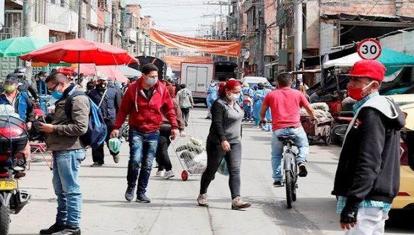 Informal vendors in Kennedy sector. Bogota, Colombia. July 28, 2020.