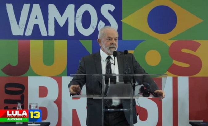 Brazil's Former President Lula da Silva, Aug. 22, 2022.