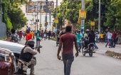 File photo of street riots in Haiti.
