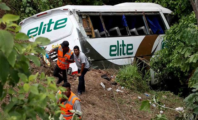 Élite line bus accident in Mexico. Aug. 4, 2023.