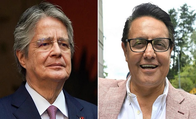 The Prosecutor's Office arrested six Colombians, who are in preventive custody, for their alleged involvement in the murder of the presidential candidate. Aug. 18, 2023.