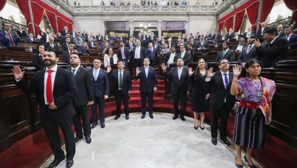 Swearing-in of the authorities of the Guatemalan Congress, Jan. 15, 2024.