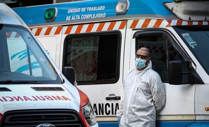 An Argentine health worker, 2024.