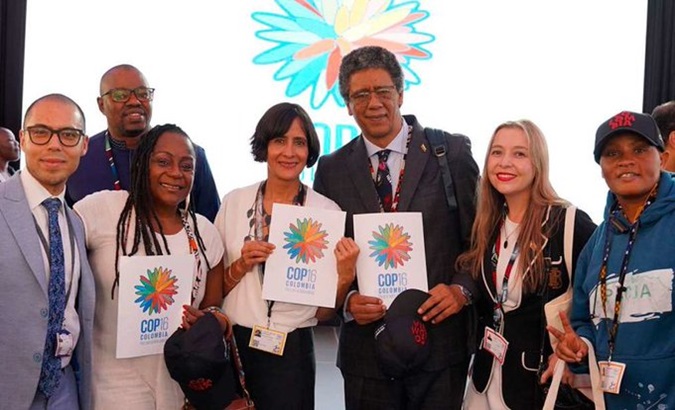 The Flower of Inírida will be the logo for the COP16 Biodiversity Summit in Cali, Colombia. Feb. 29, 2024.