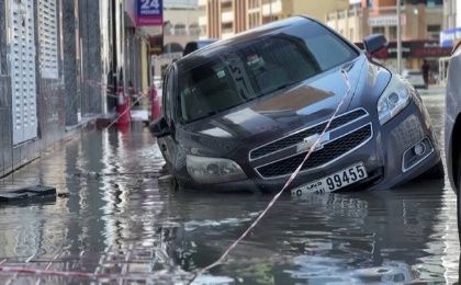 Car affected by the floods, April 19, 2024
