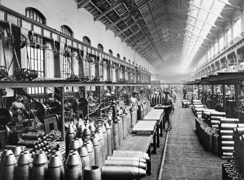 Munitions factory in Nottinghamshire, England.