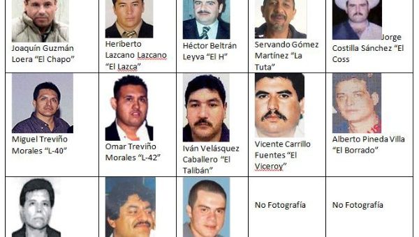 Leaders of the Beltan Leyva Cartel that have been captured. (Photo: REUTERS)