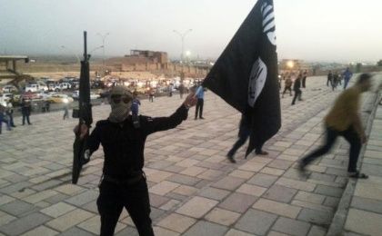 An Islamic State group fighter in Mosul, Iraq.