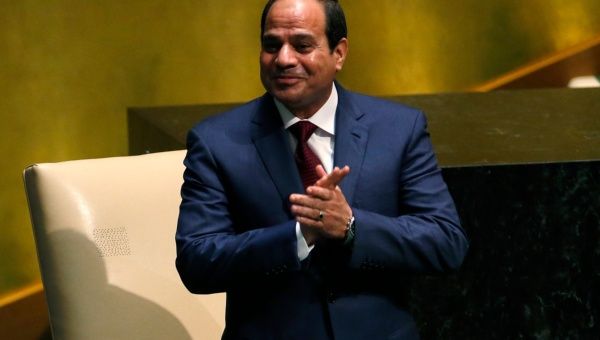 Egypt's President Abdel Fattah al-Sisi acknowledges applause as he takes the stage before his address to the 69th United Nations General Assembly at U.N. headquarters in New York, September 24, 2014. (Photo: Reuters)