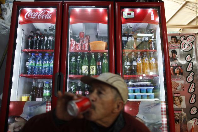 A man drinks a soda in Mexico. (Photo: Reuters)