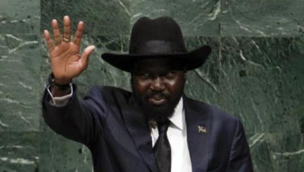 South Sudan's President Salva Kiir gestures. (Photo:Reuters)