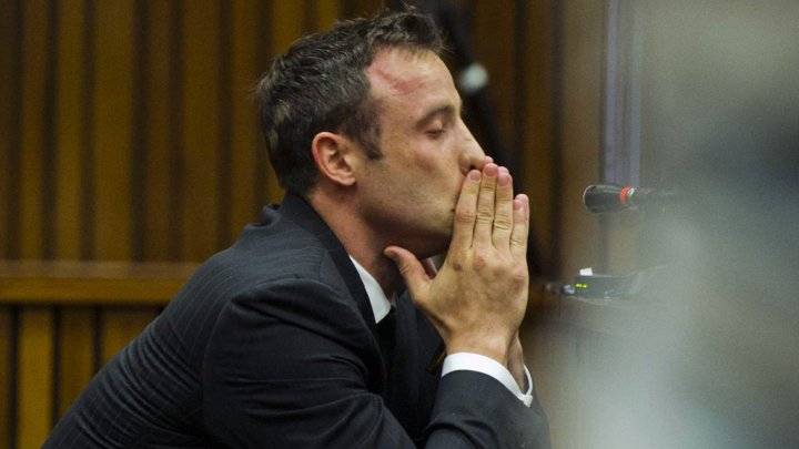Pistorius during the court trial. (Photo: AFP).