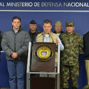 President Juan Manuel Santos announced the suspension of the peace talks on Monday (Photo: EFE)