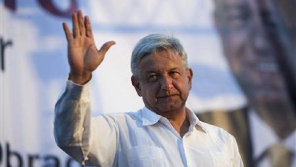Andres Manuel Lopez Obrador waves to a crowd in this archive image. (Photo: Reuters)