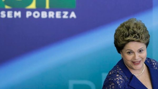 Dilma Rousseff in December, 2014, days before she is re-inaugurated as Brazil