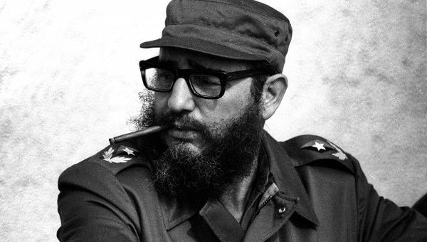 Fidel Castro attends manuevres during the anniversary of his and his fellow revolutionaries arrival on the yacht Granma in November 1976.