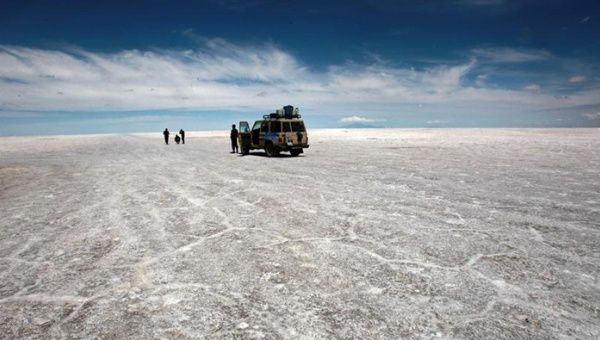 Bolivia's salt flats contains vast quantities of lithium.