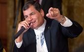 Ecuadorean President Rafael Correa said the overthrow of Chile