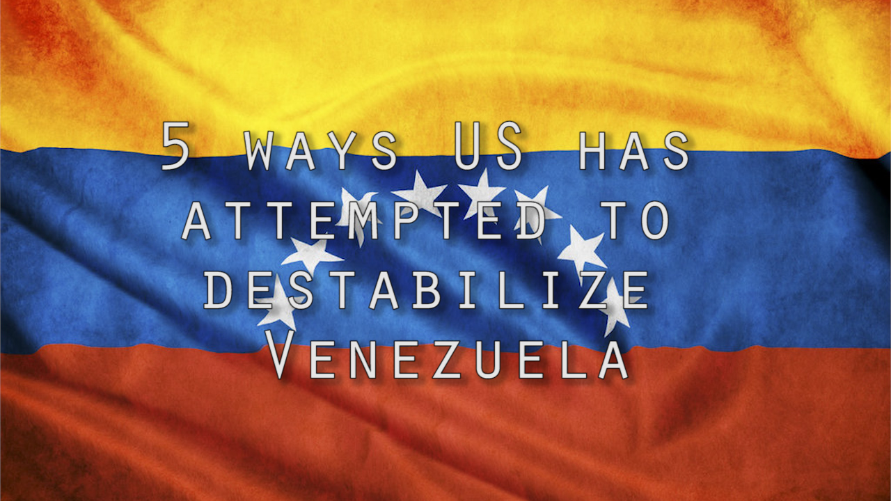 5 Ways the US is Interfering in Venezuela
