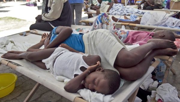 Whole families have been devastated by the outbreak of cholera, which was traced to a U.N. base