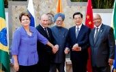 The leaders of the BRICS countries (LR) Brazil, Russia, India, China and South Africa.