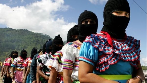 Zapatista women at the “Comandanta Ramona” Women’s Gathering in La Garrucha, Chiapas, December 31, 2007