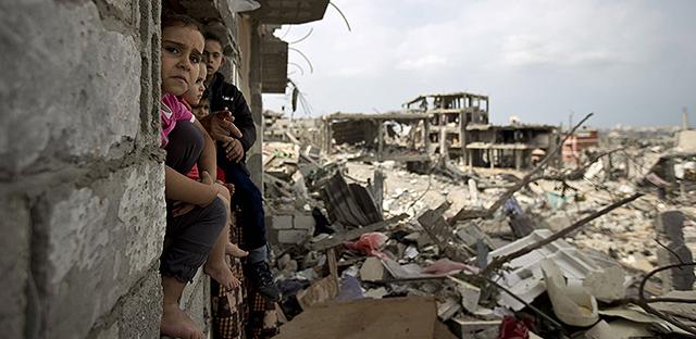 Destruction in Gaza after Operation Protective Edge