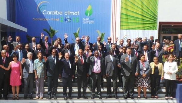 Caribbean leaders and French President Hollande following Climate Change Summit in Martinique Saturday  