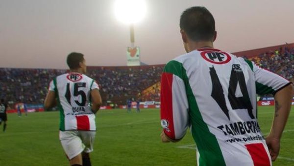 Players of the CD Palestino first division football club.